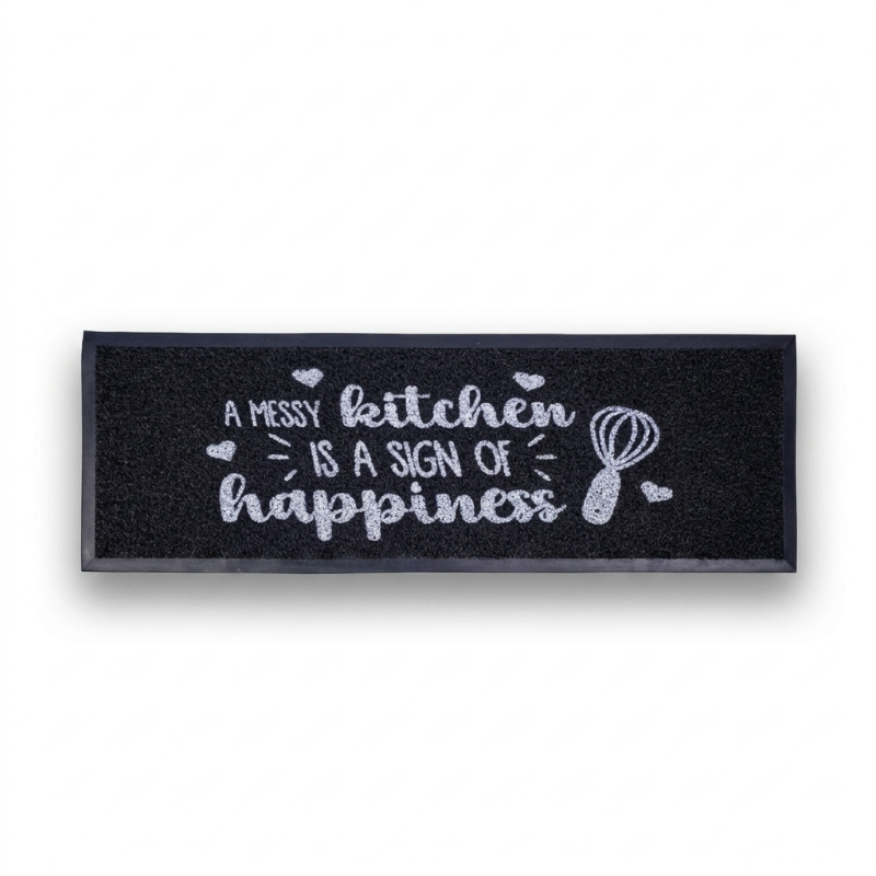Kitchen Floor Mat Slip-resistant 60x90 cm BLACK R26